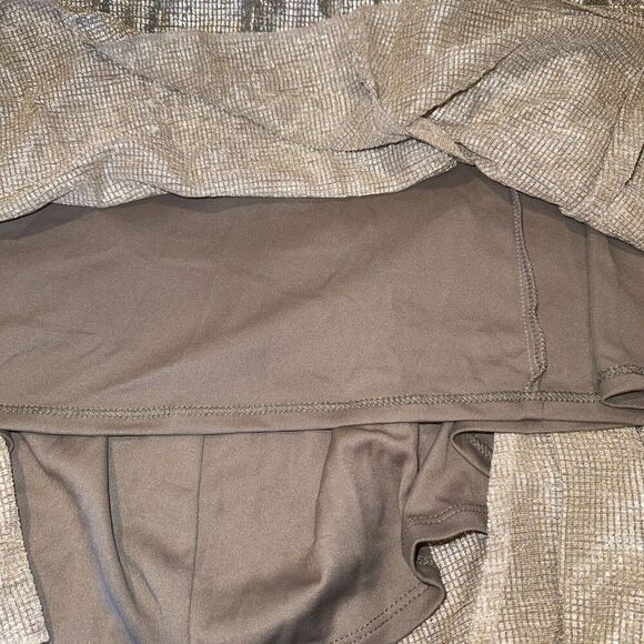 ALEX EVENINGS 18W Glitter Gold Wrap Neck Dress NWOT. 14 - Picture 9 of 12